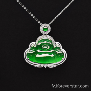 Exquisite hege kwaliteit Jadeite Jade Buddha